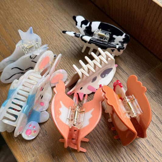 CWAHA4503_WOMEN'S SWEET DOPAMINE FARM HAIR CLIP