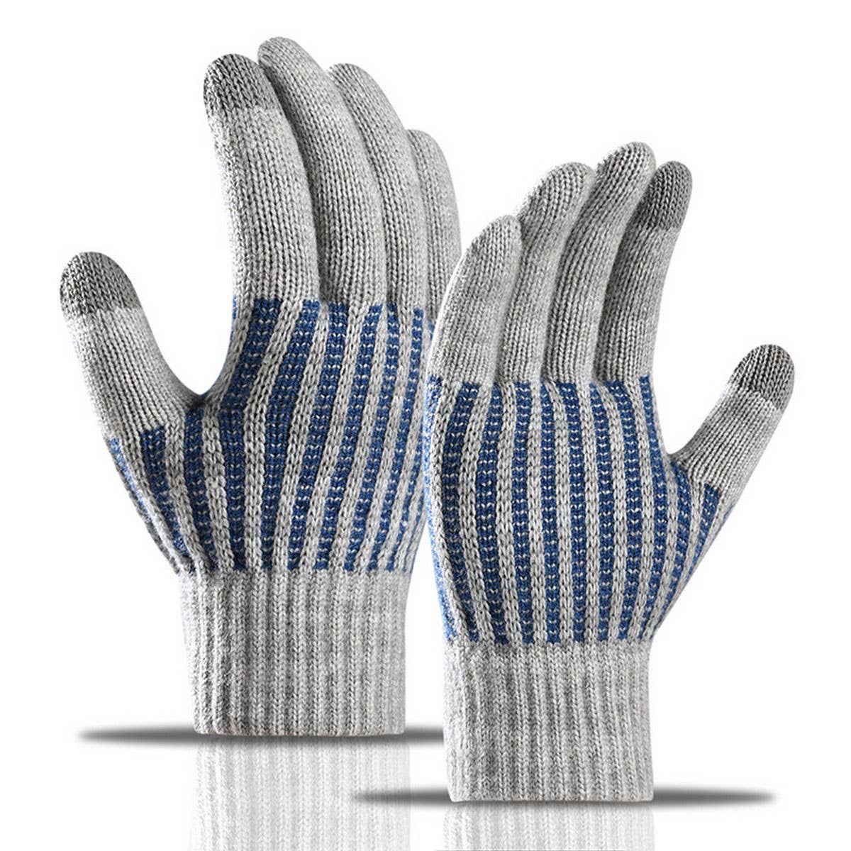 CWAG00577_MEN PLUS SIZE WINTER KNIT TOUCHSCREEN GLOVES