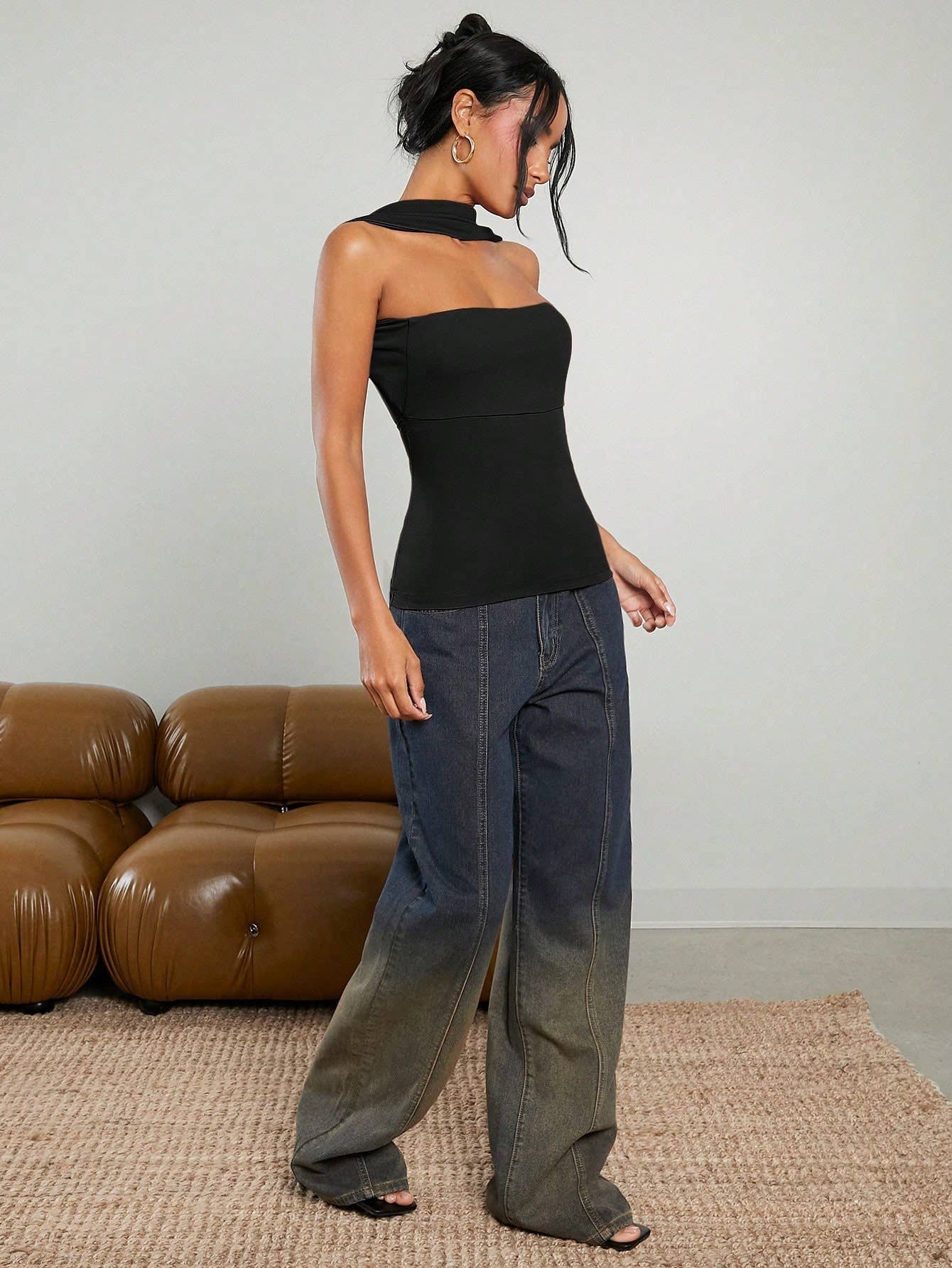 Unique anti-hanging neck slimming trend chest