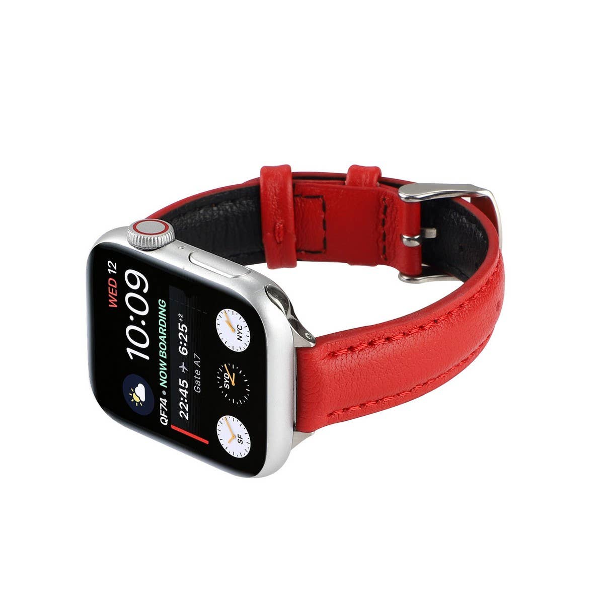 IWATCH9-1SE WOMEN'S APPLE WATCH8 SLIM LEATHER STRAP