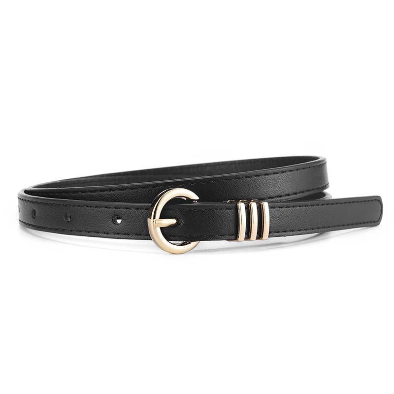 VINTAGE LEATHER SKINNY WOMEN'S BELT