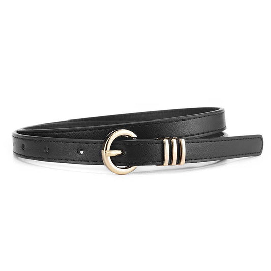 VINTAGE LEATHER SKINNY WOMEN'S BELT