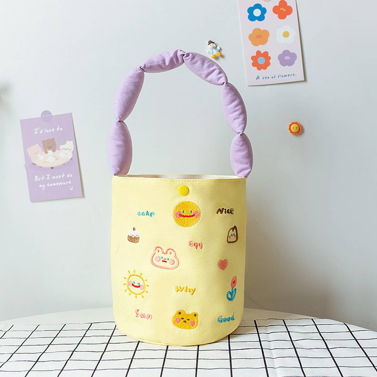 Original Embroidered Canvas Tote Bag for Girls_CWAB5590