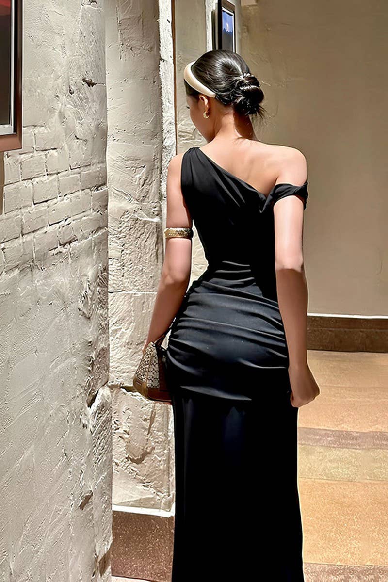 CWDMD5069_OFF SHOULDER SPLIT HEM BODYCON MAXI DRESS