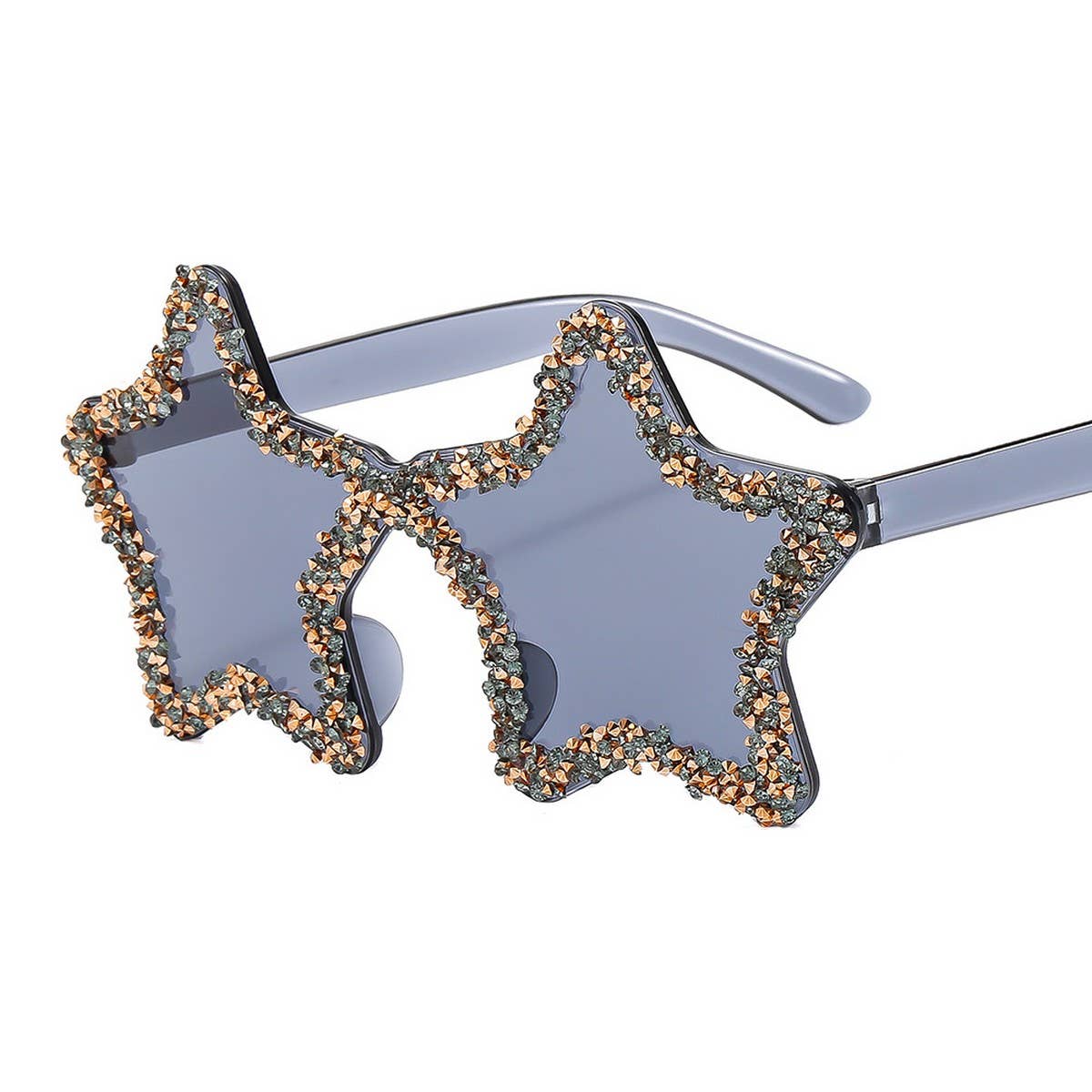 FRAMELESS HAND-PAINTED DIAMOND STAR SUNGLASSES