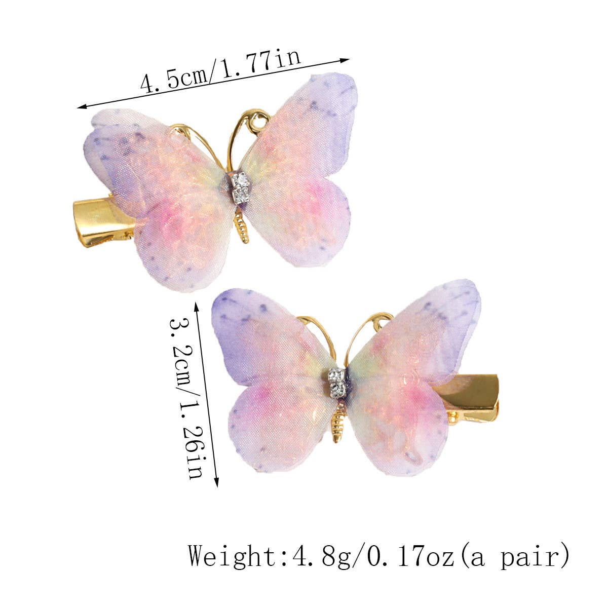 Sweet butterfly hairpin, fresh bangs accessories