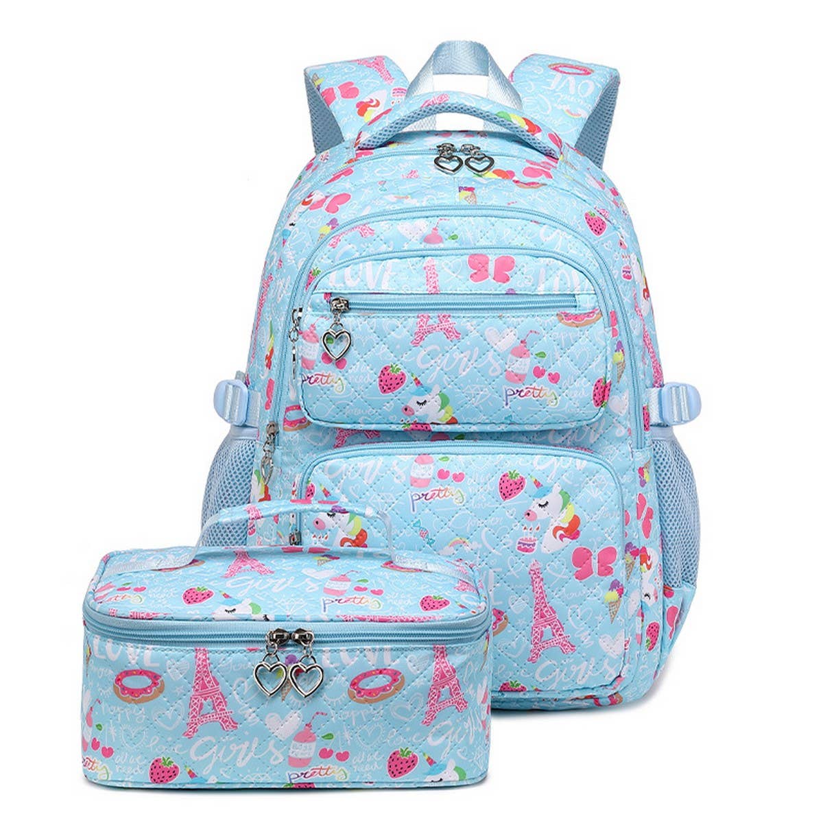 Backpacks for School, Rainbow 2-Piece Set Girls_CWAB5473