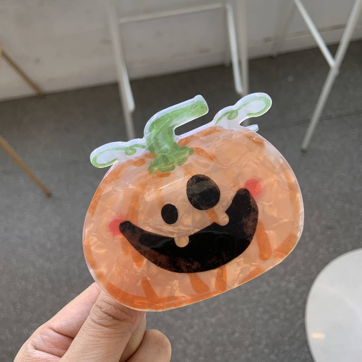 HALLOWEEN PUMPKIN BAT GHOST SKULL CLAW HAIR CLIP