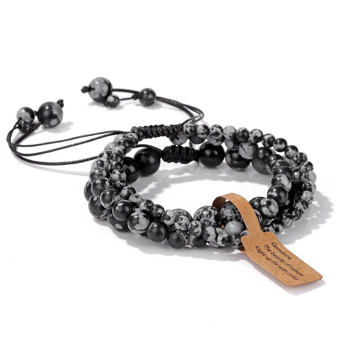 CWAJE4233_NATURAL STONE SIMPLE BRAIDED BRACELET