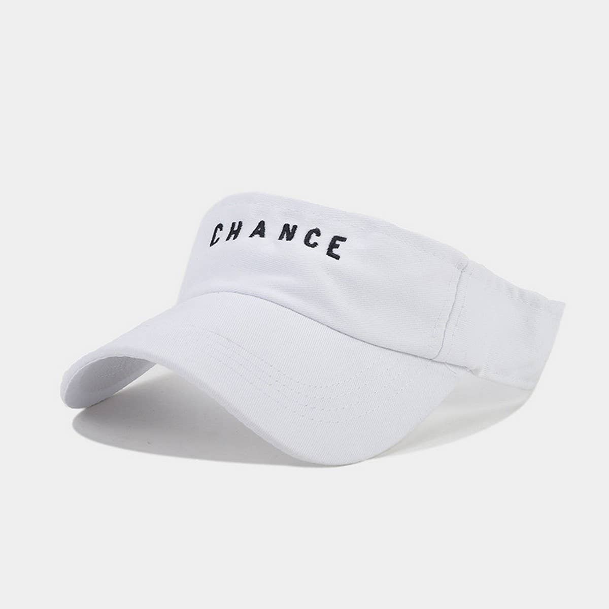 Embroidered Letter Visor Hat -Summer Sunshade Cap_CWAH3304