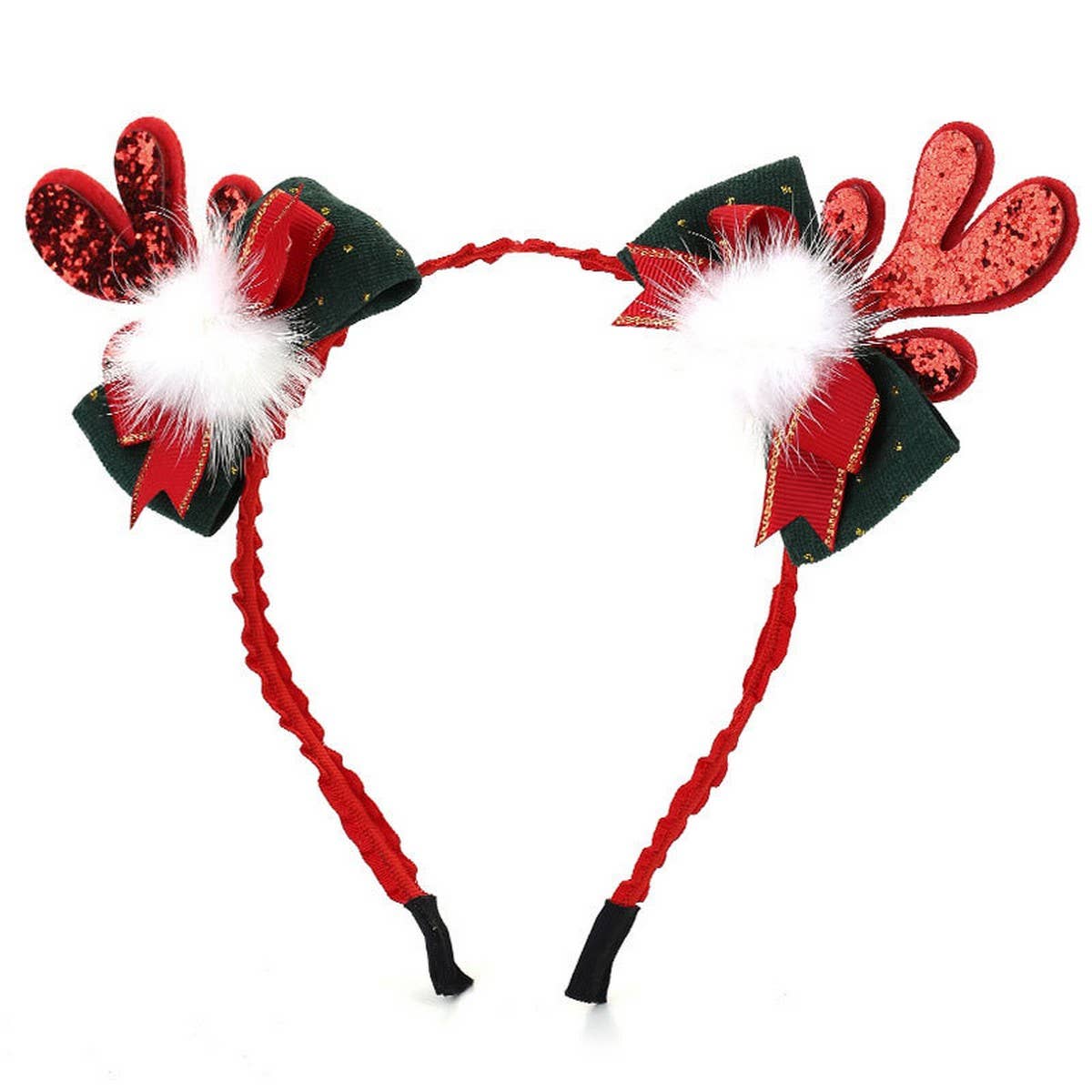 Christmas Reindeer Antler Headband ? Cute Fabric