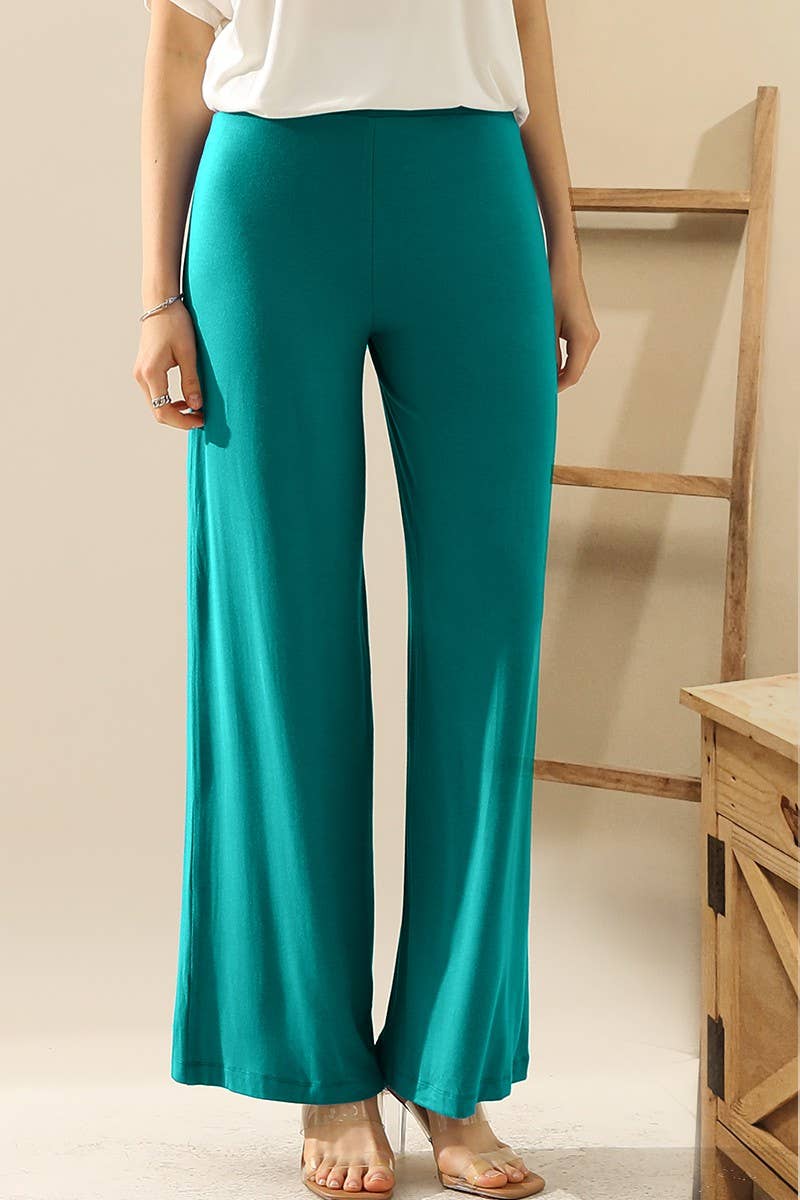 CWBLP410_HIGH WAIST WIDE LEG PALAZZO LOOSE CASUAL PANTS