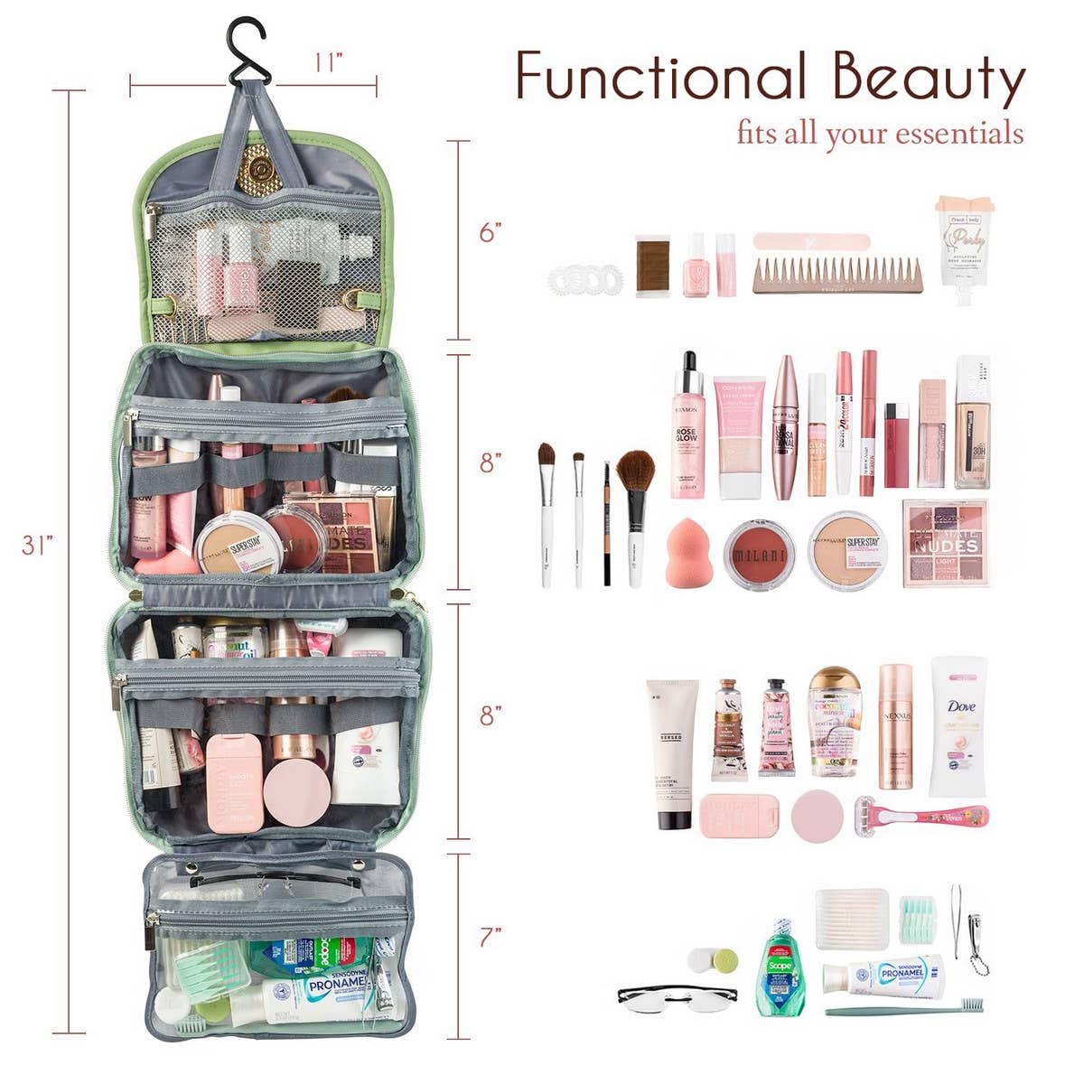 TRAVEL HOOK TOILETRY BAG COSMETIC BAG STORAGE BAG_CWAB2348