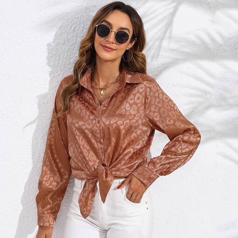 Women's satin fancy shirt