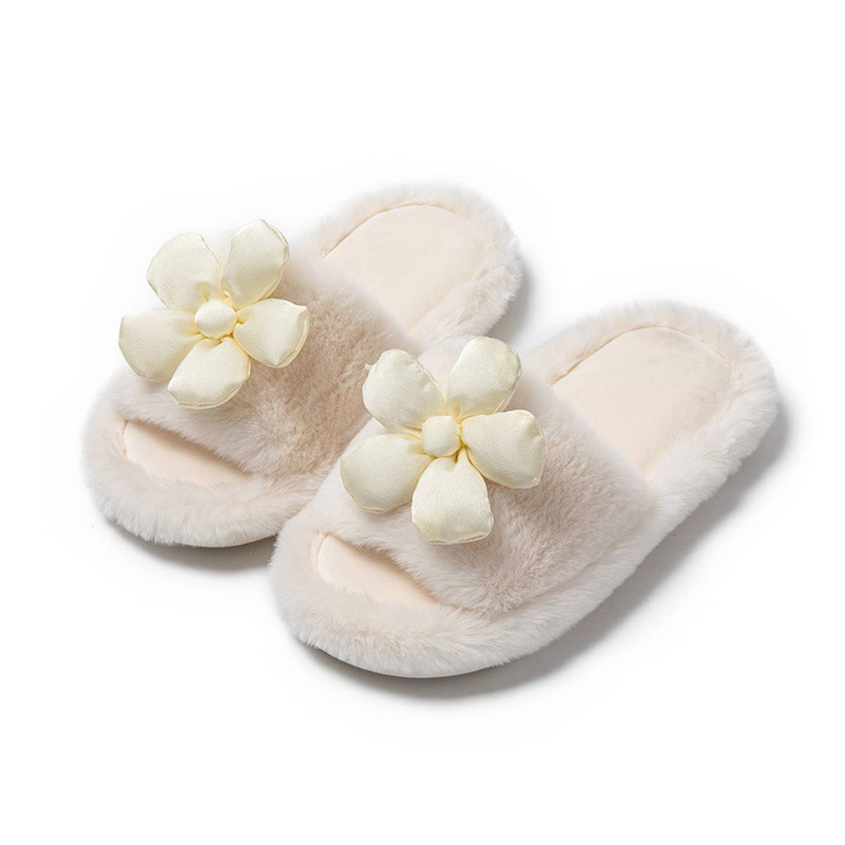 HOME FLOWER OPEN COTTON SLIPPERS