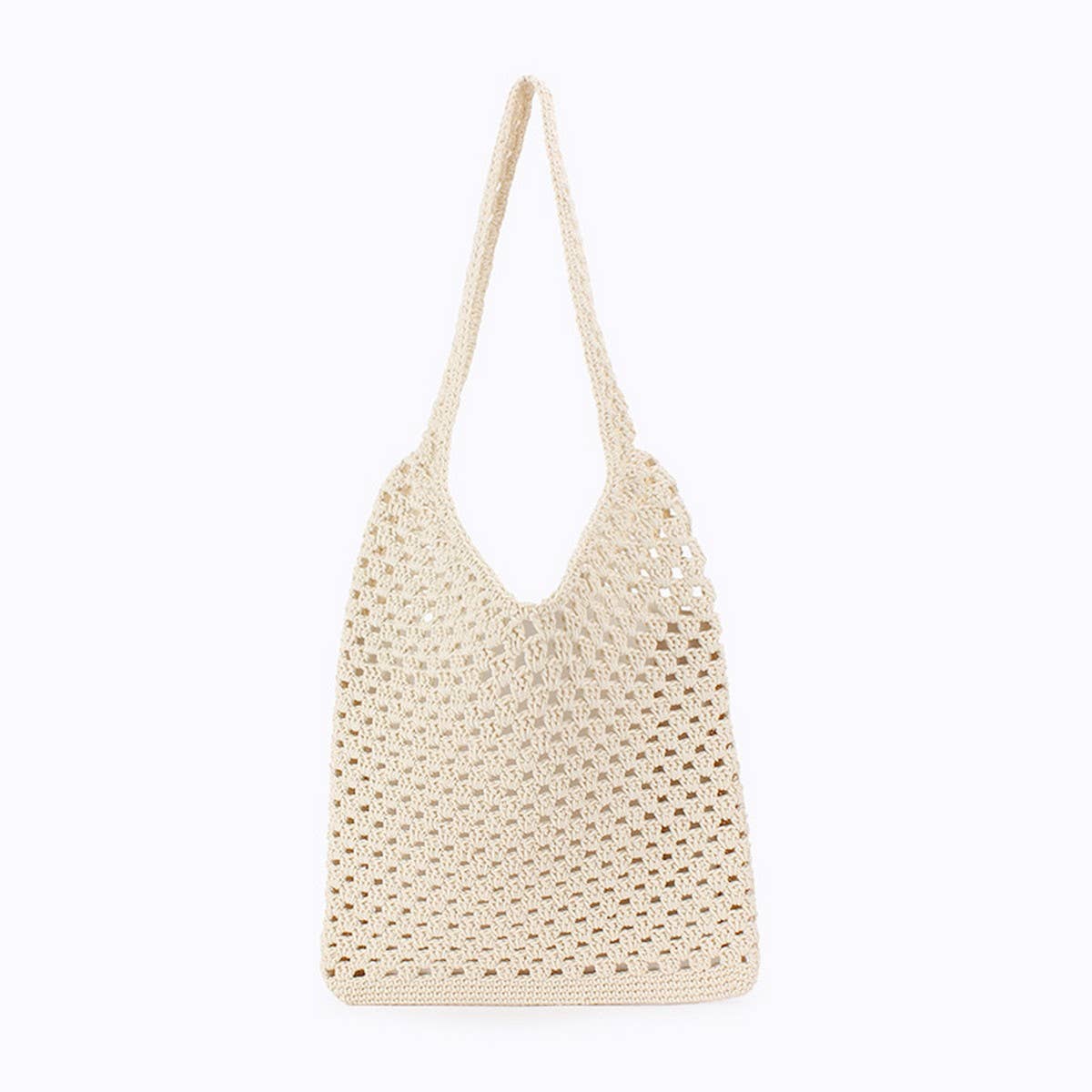 MESH COTTON ROPE WOVEN BAG STYLISH LIGHTWEIGHT_CWAB4663
