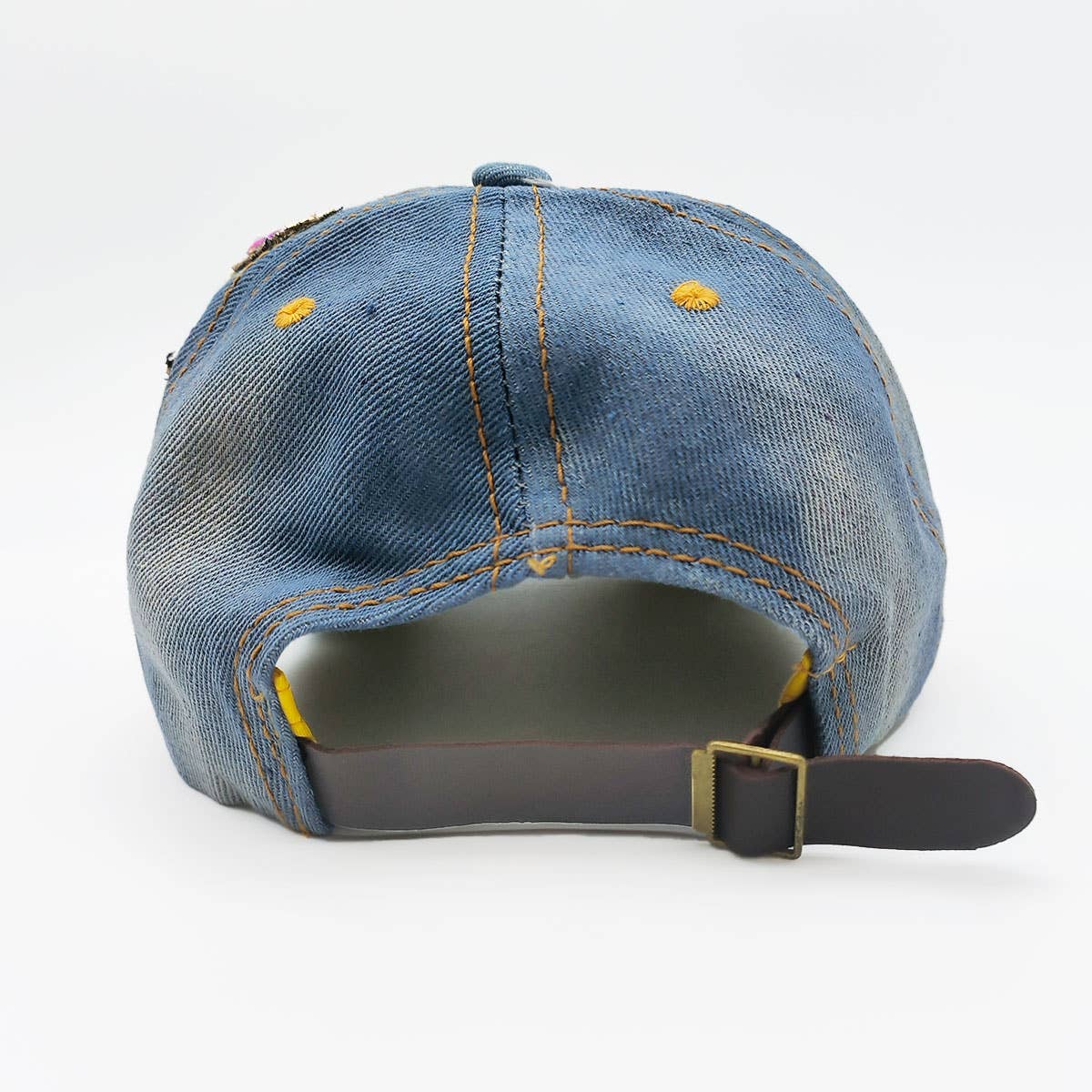 Women's Patch Baseball Cap Rhinestone Sun Hat_CWAH1000