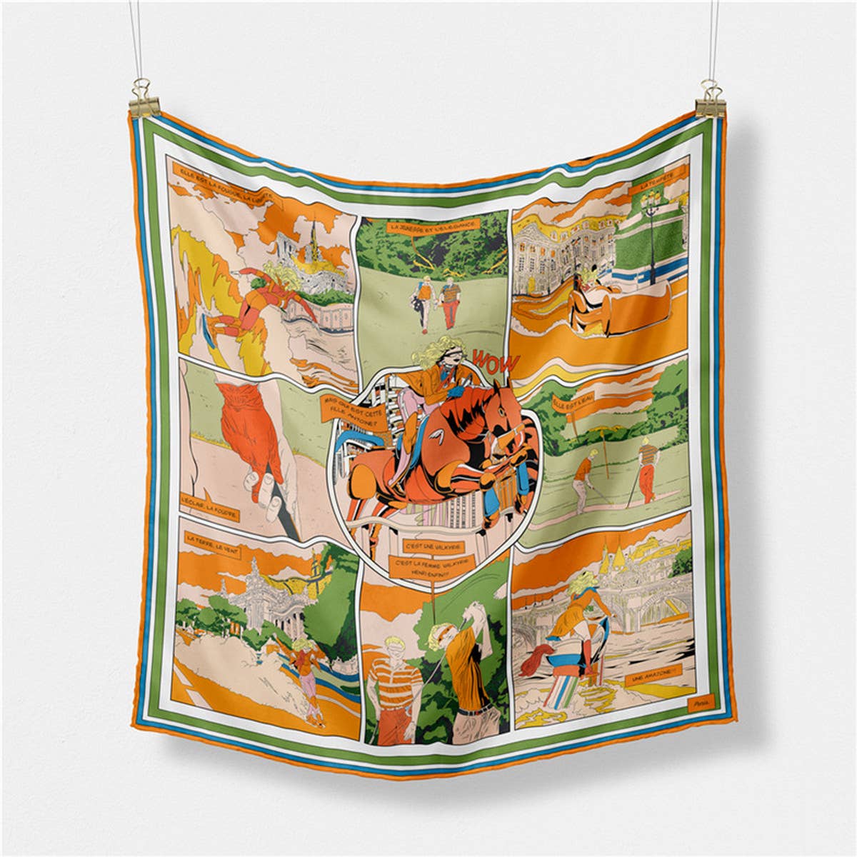 UV Protection Scarf - Lightweight Satin Square