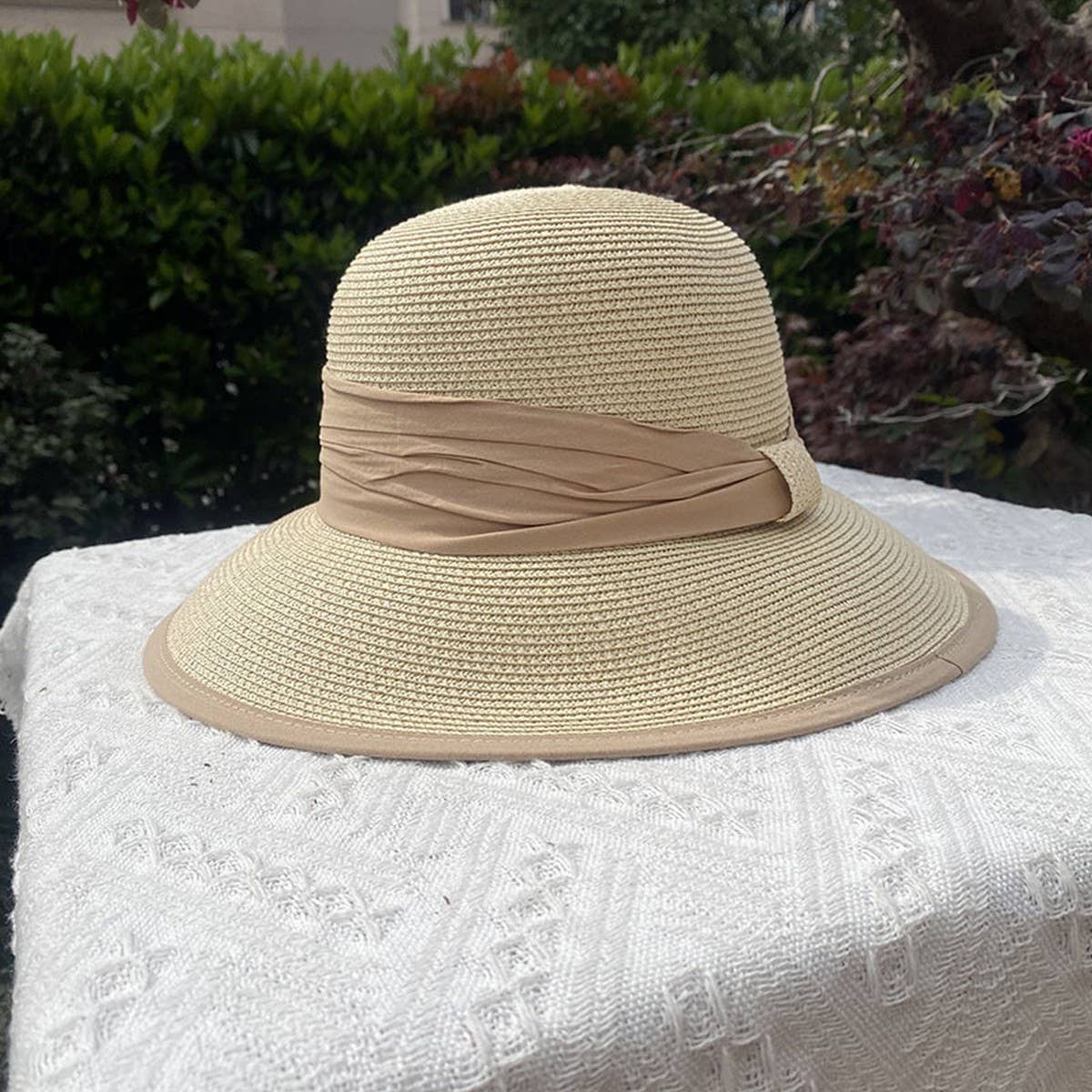 Summer sun protection oversized brim sun hat_CWAH3467