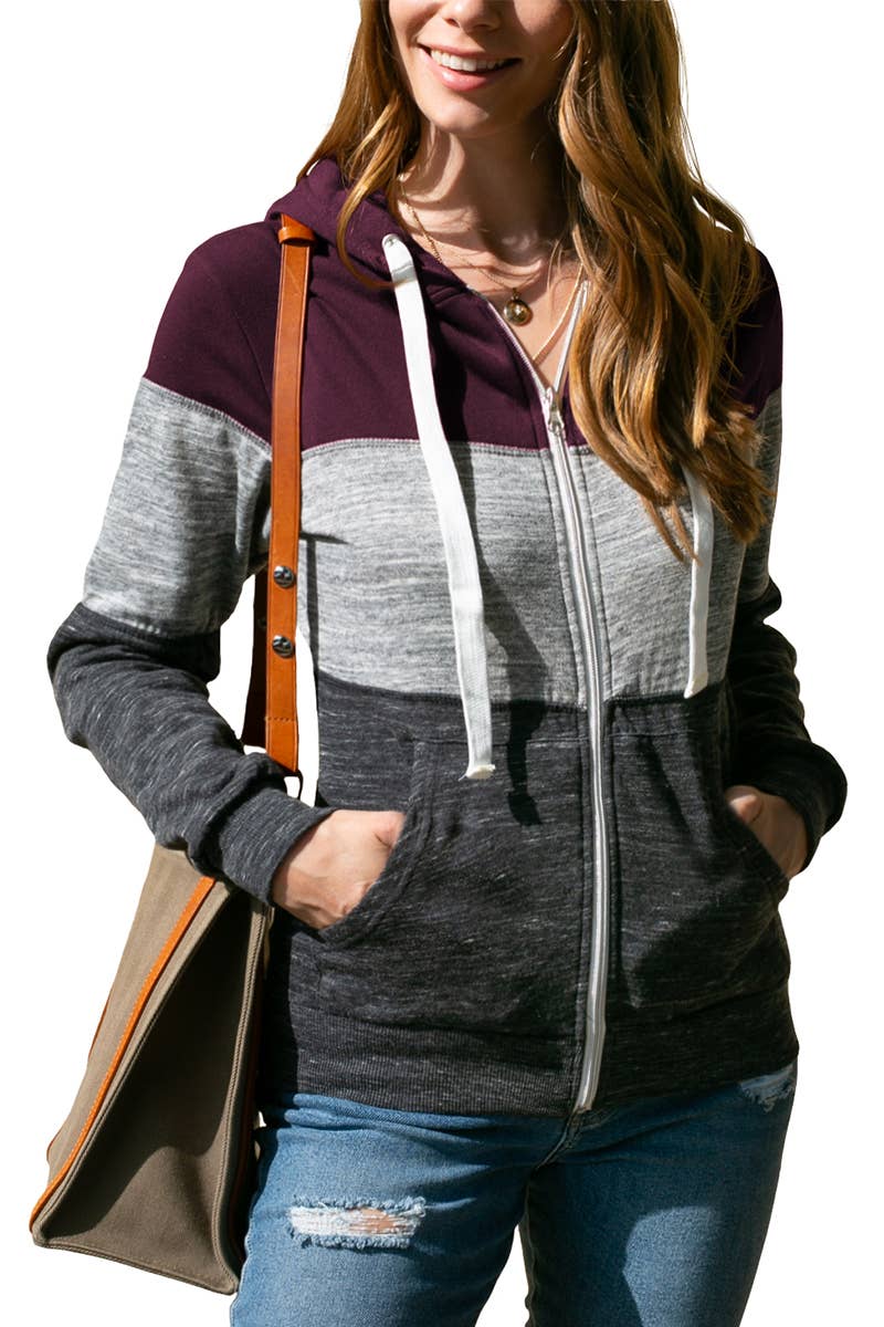 AWOHOL194_Lightweight Thin Zip-Up Hoodie Jacket