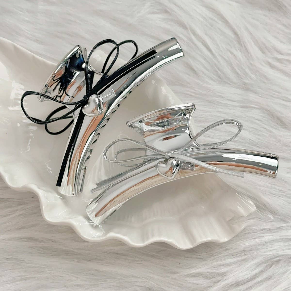 NICHE DESIGN BOW HEART PENDANT HAIRPIN_CWAHA2374