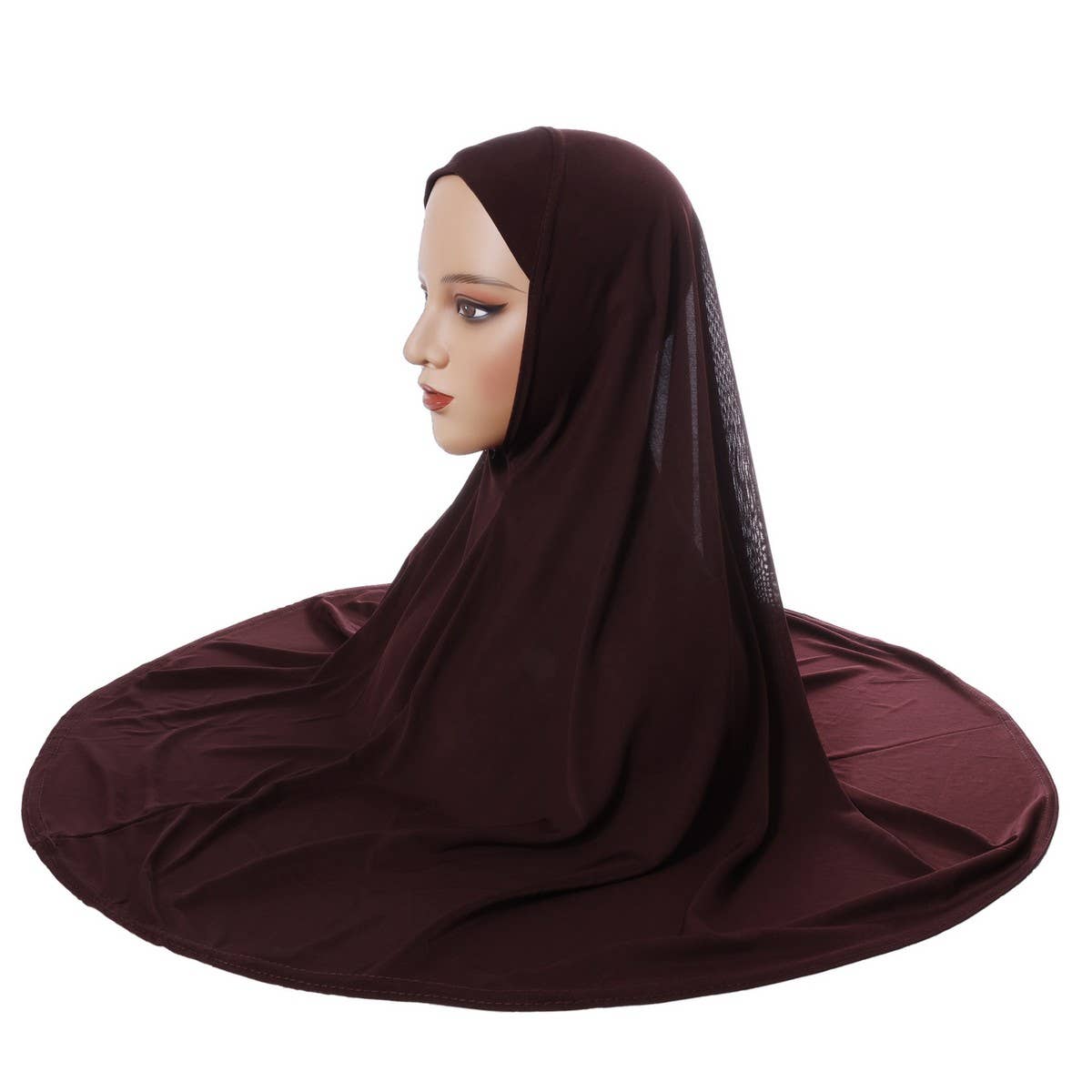 DOUBLE LAYER ROUND EDGE WOMEN'S HIJAB HEADSCARF