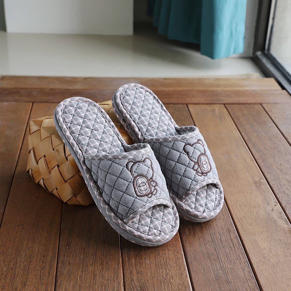 Cartoon Backpack Couple Slippers with Grip Sole_CWSHF0205