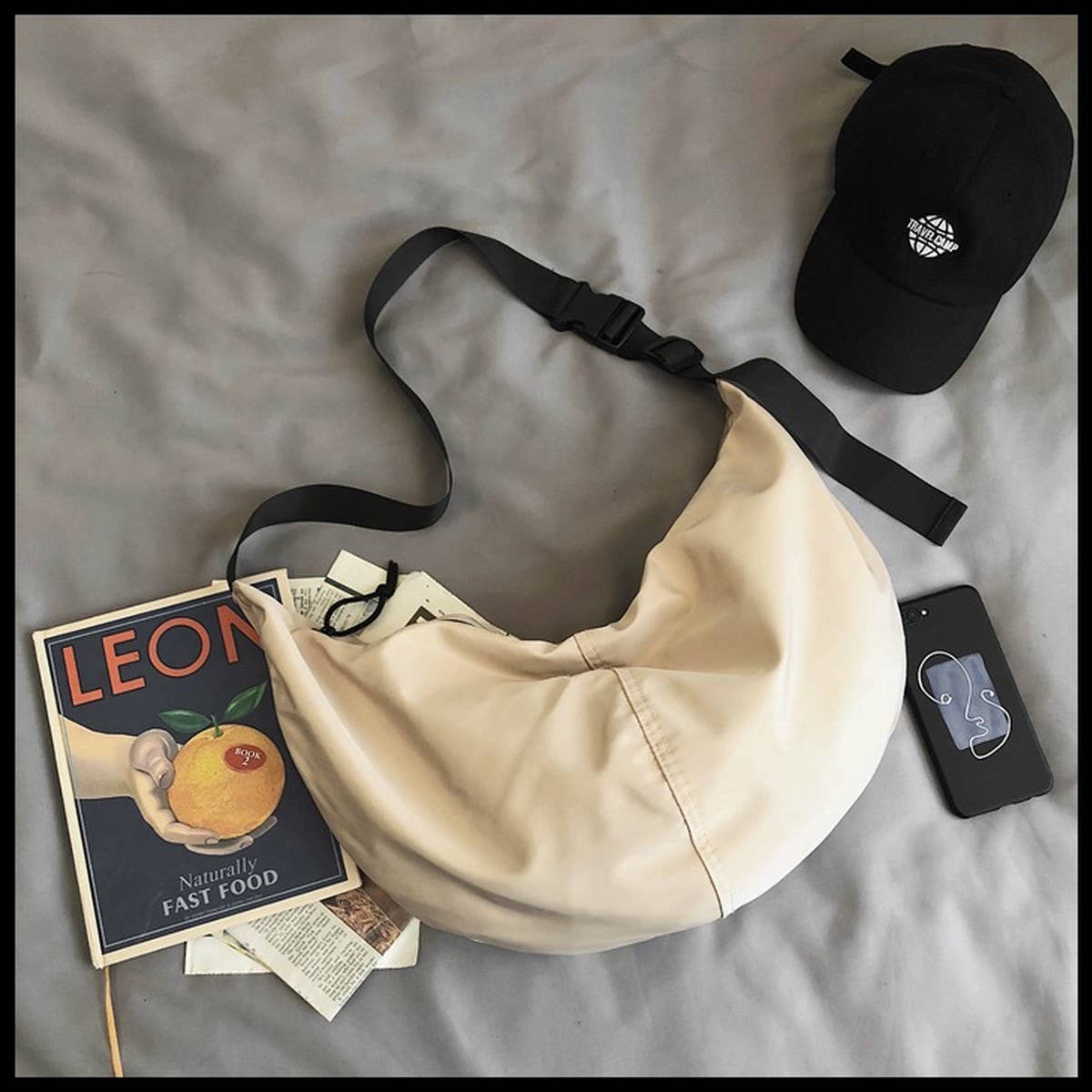 CWAB1961_SIMPLE RETRO CASUAL CROSSBODY BAG