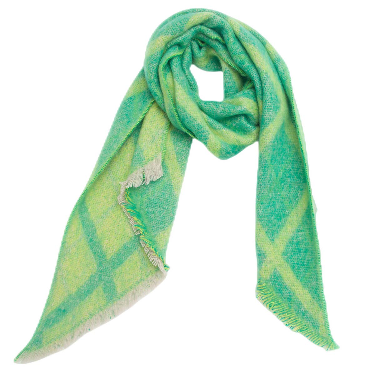 Circle Yarn Diamond Scarf ? Reversible Winter Wrap