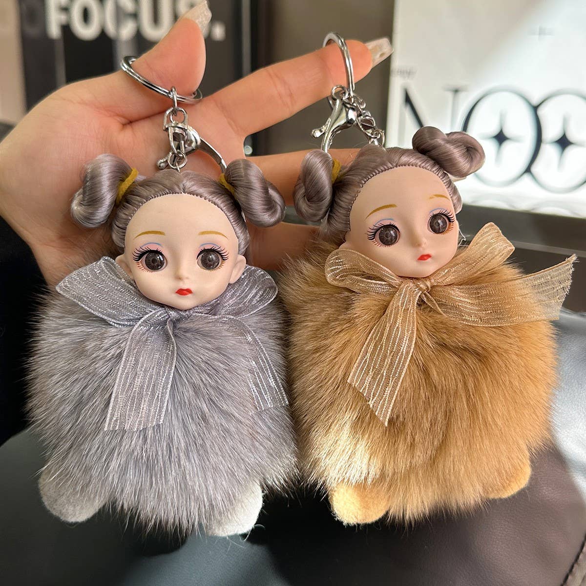 CUTE PRINCESS DOLL CAR KEYCHAIN BAG PENDANT