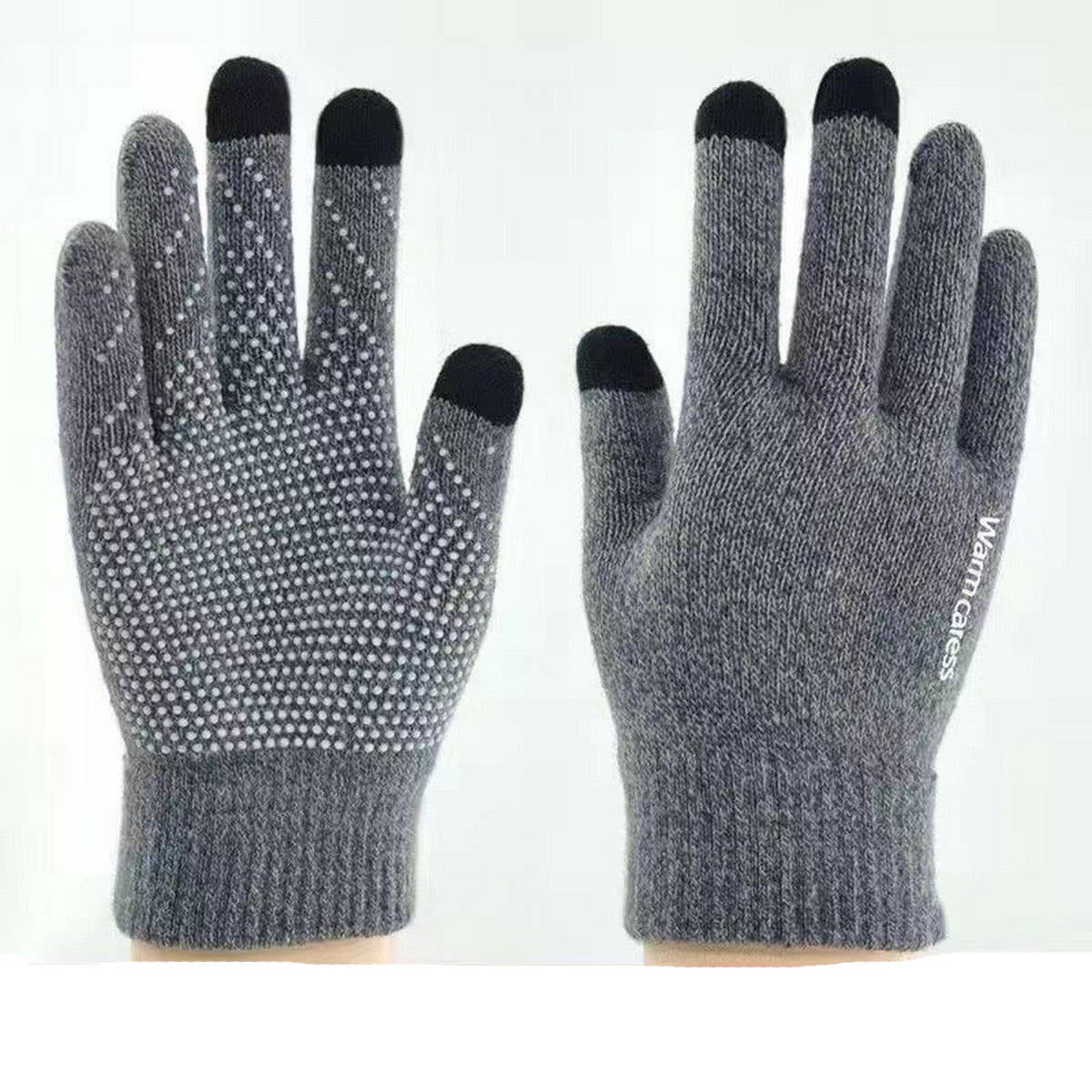NON-SLIP STUDENT KNITTED WOOL TOUCH SCREEN GLOVES_CWAG0193