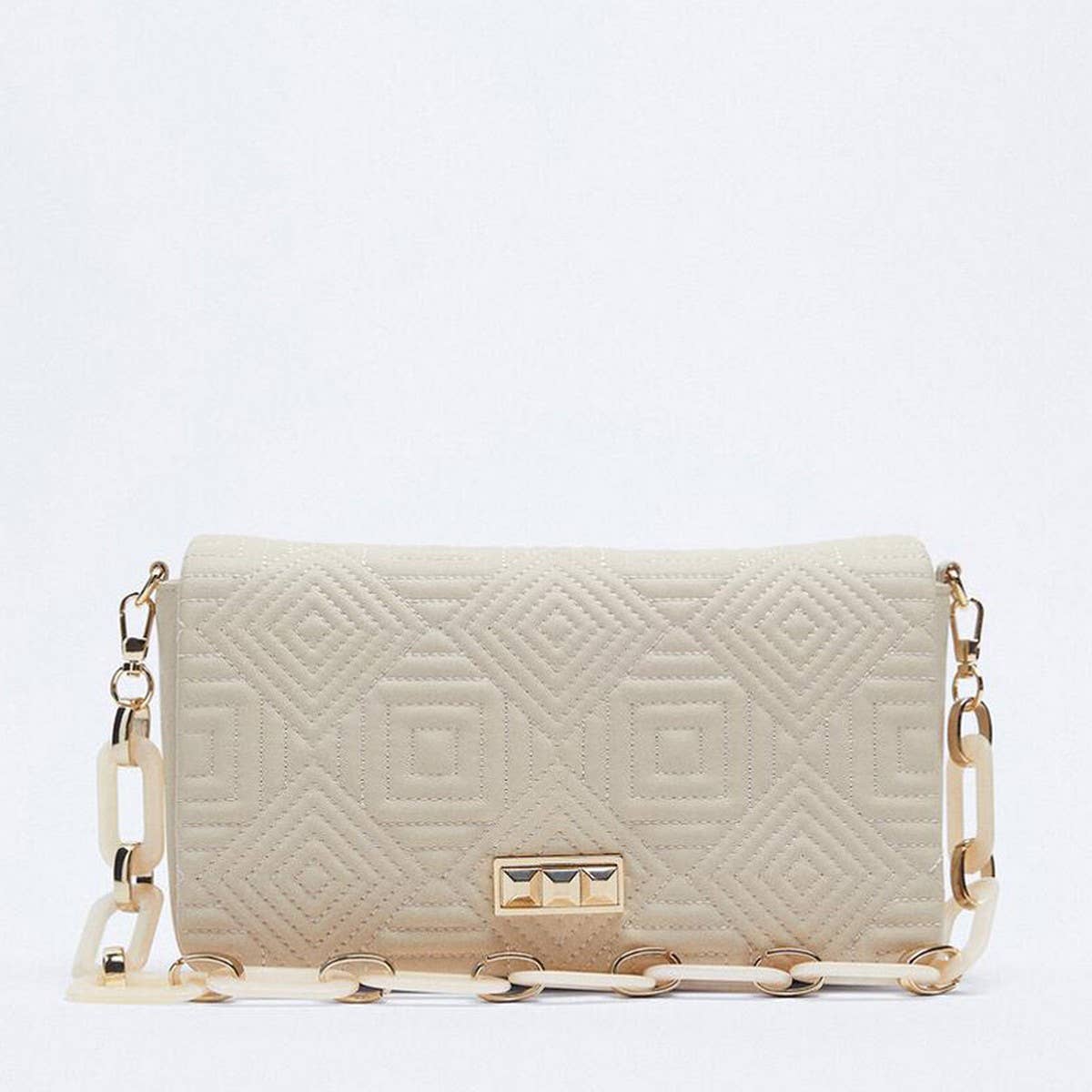 WOMEN'S BEADED CHAIN SIMPLE VERSATILE SHOULDER BAG_CWAB3442