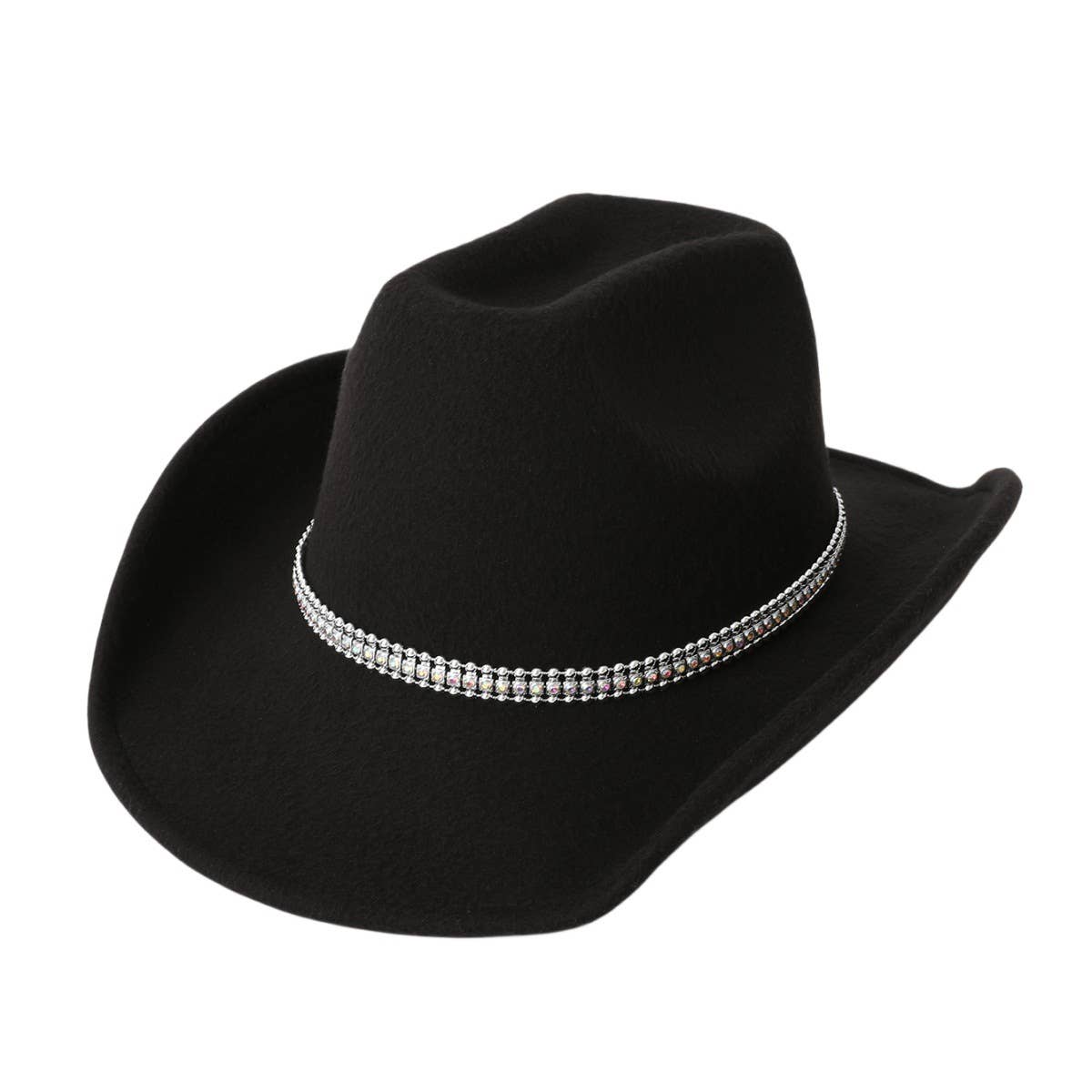 Felt Western Cowboy Hat for Music Party Nights_CWAH3632