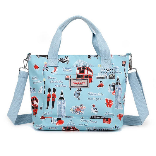 PRINTED NYLON TOTE SHOULDER CROSSBODY BAG_CWASC1783