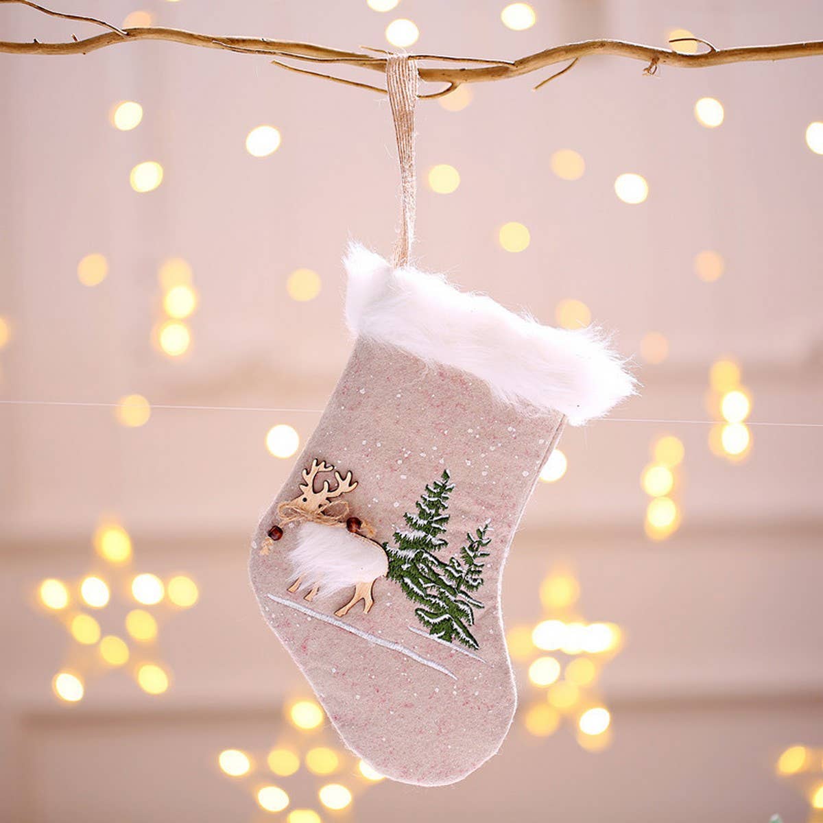 CHRISTMAS HAPPY DECAL CARTOON GIFT BAG