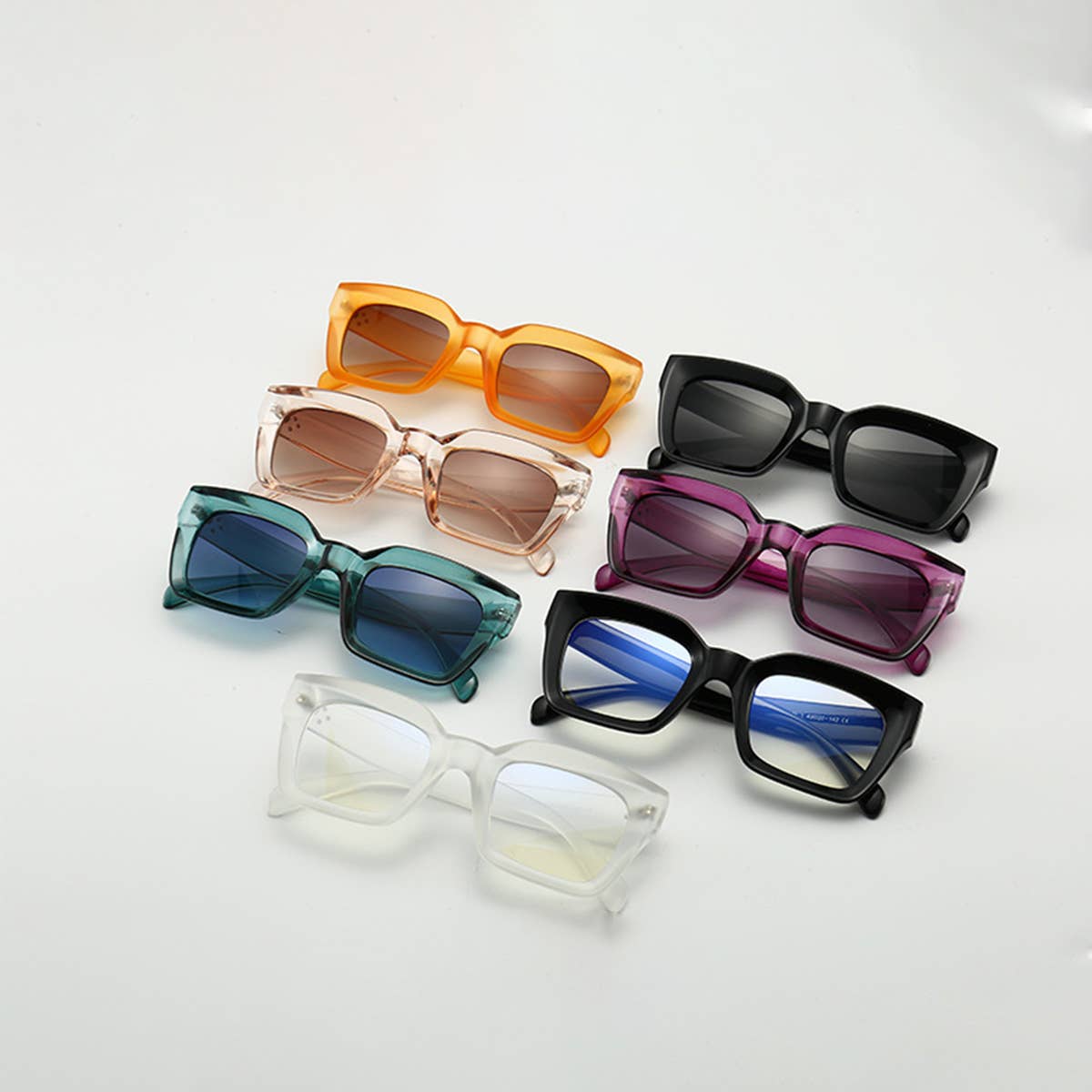 TRENDY STREET STYLE SQUARE SUNGLASSES