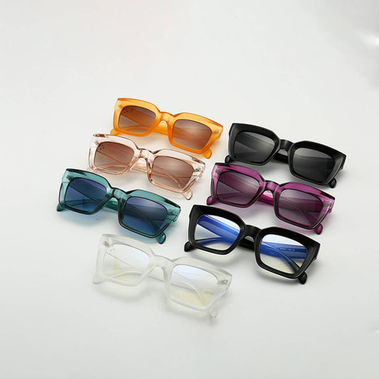 TRENDY STREET STYLE SQUARE SUNGLASSES
