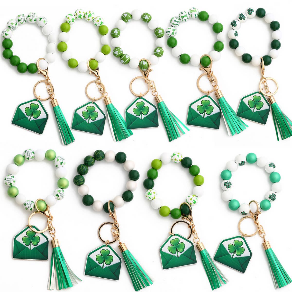 2024 NEW GREEN CLOVER PENDANT KEYCHAIN_CWMM1329