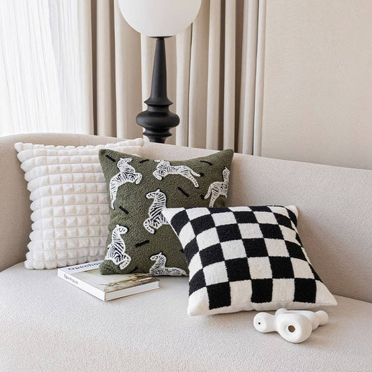 Zebra Vintage Sofa Pillow Cover Waist Cushion_CWMM7717