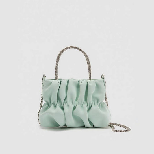 NEW STYLE HIGH-END PLEATED RHINESTONE SHOULDER BAG_CWAB3431