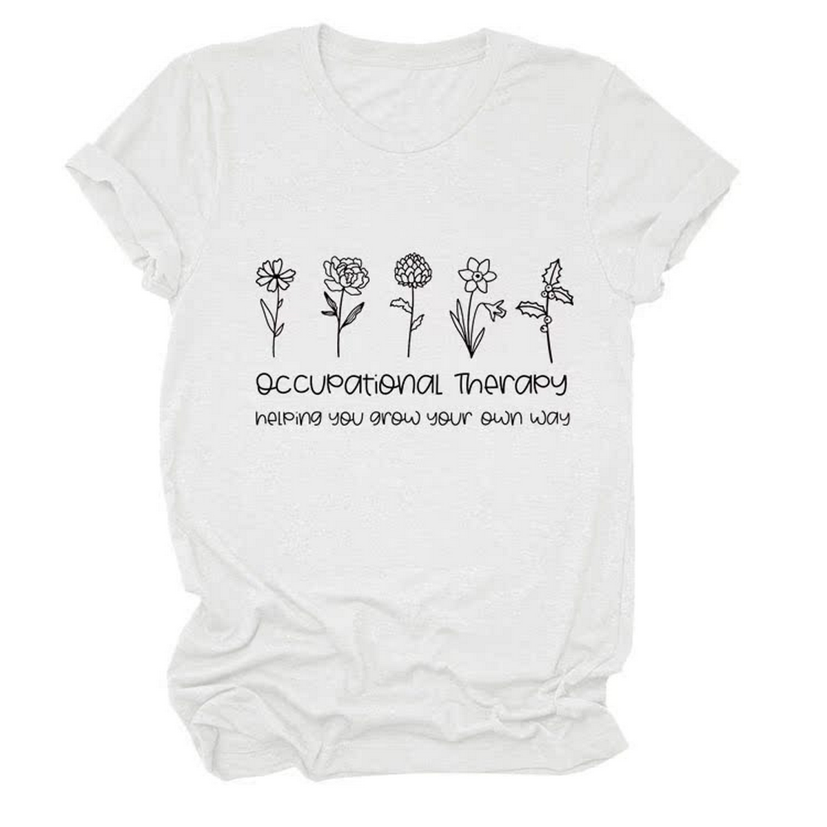 Women??¢s Short Sleeve Tee, Round Neck Print Top_CWTTS1491