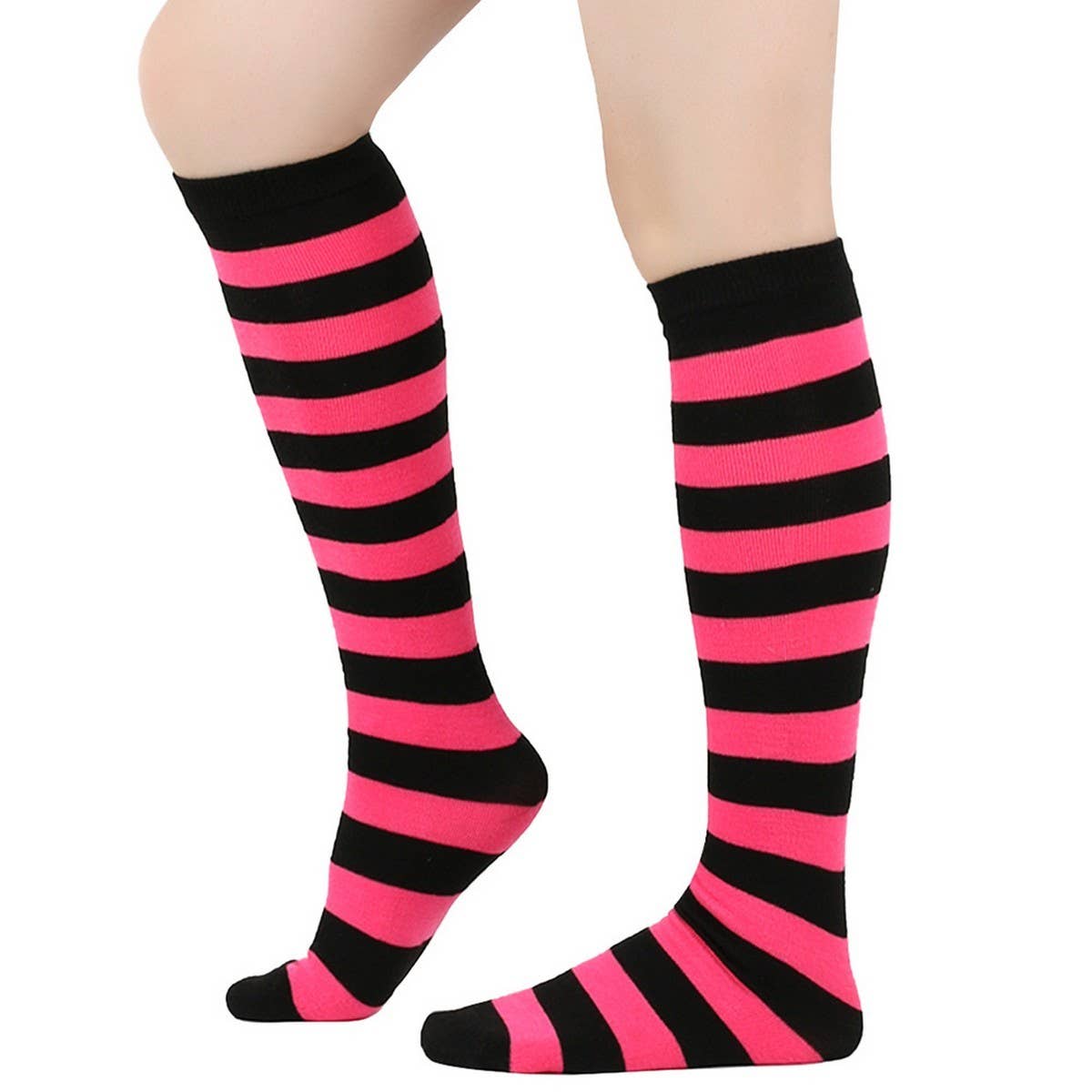 CWMM10073_STRIPED KNEE-HIGH SOCKS FOR CHRISTMAS