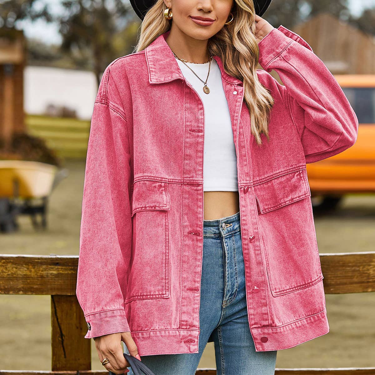 Classic Retro Slimming Denim Coat ? Casual Fit