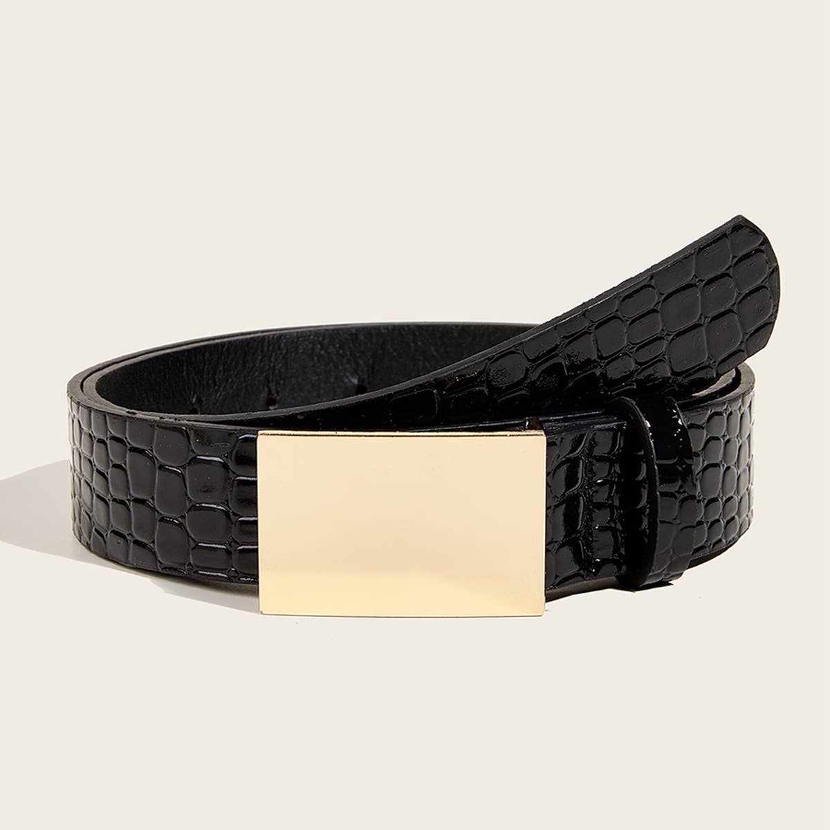 VERSATILE SIMPLE SQUARE BUCKLE BELT_CWABE0450