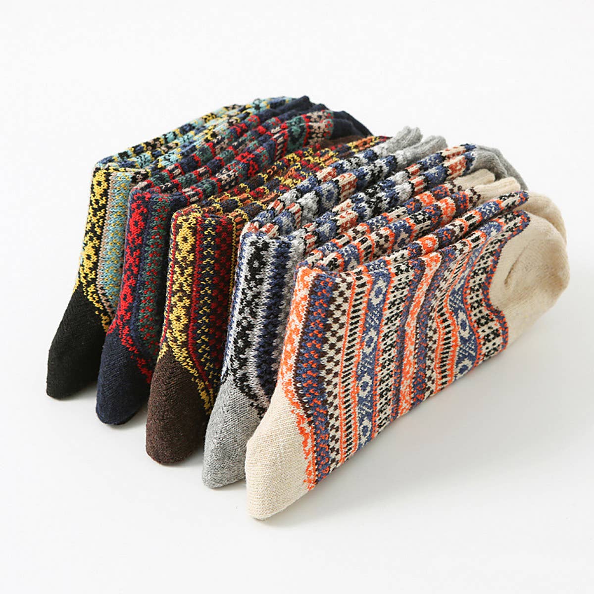 5 PAIRS OF MEN WINTER THICK WARM MID-TUBE SOCKS_CWMS0685