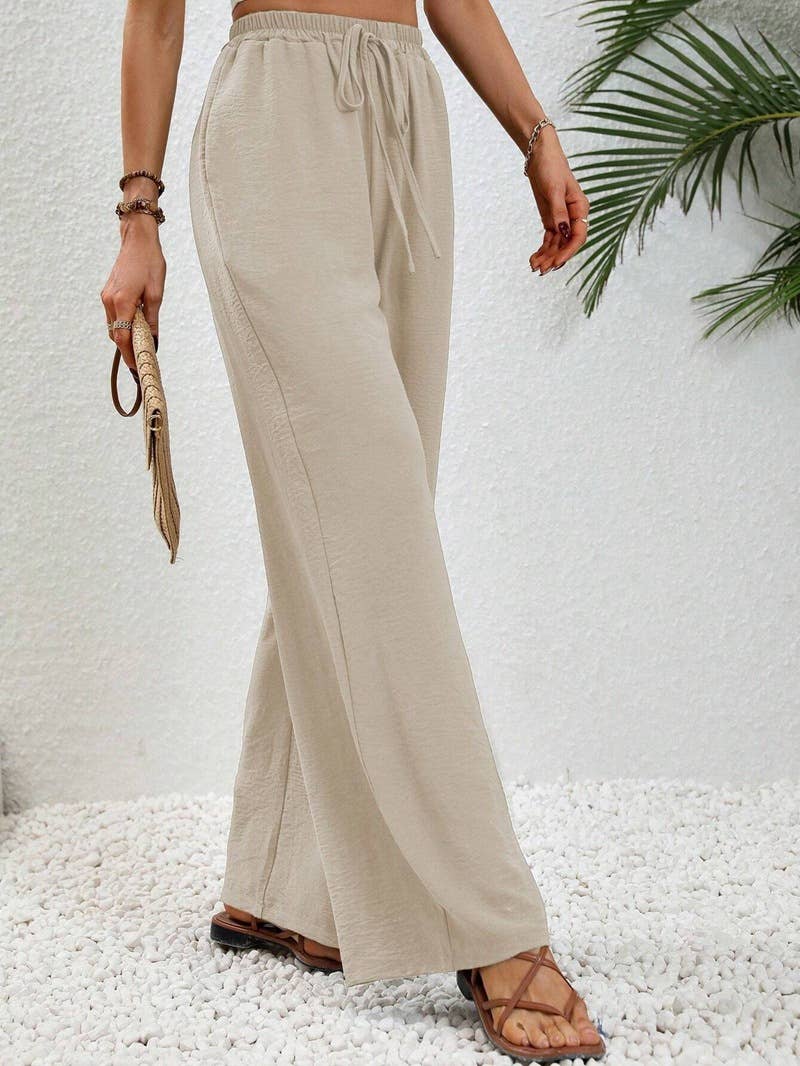All-in-one floor-length straight leg pants