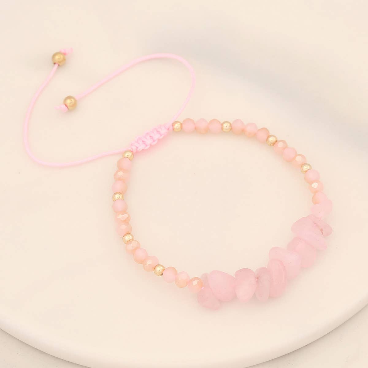 HAND-WOVEN NATURAL STONE BRACELET