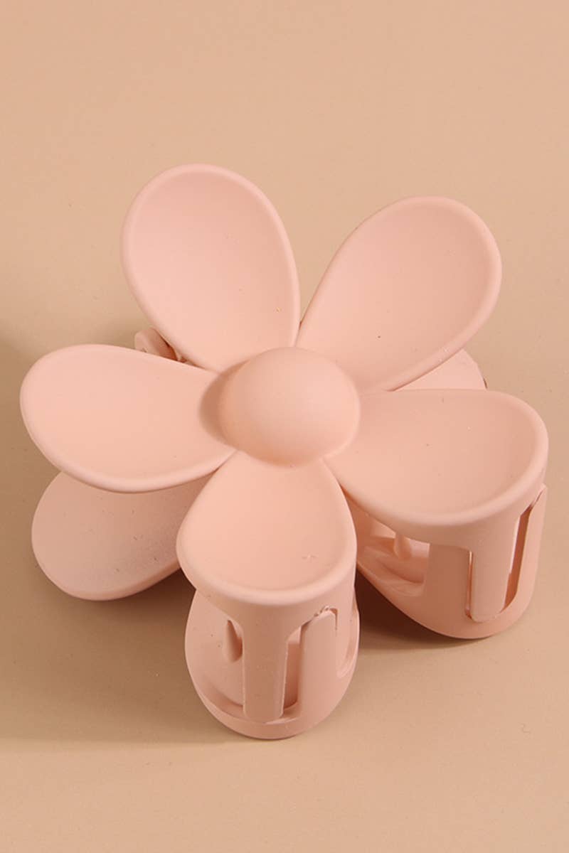 Matte Floral Hair Claw Clip ? Cute & Strong Hold_CWAHA0089