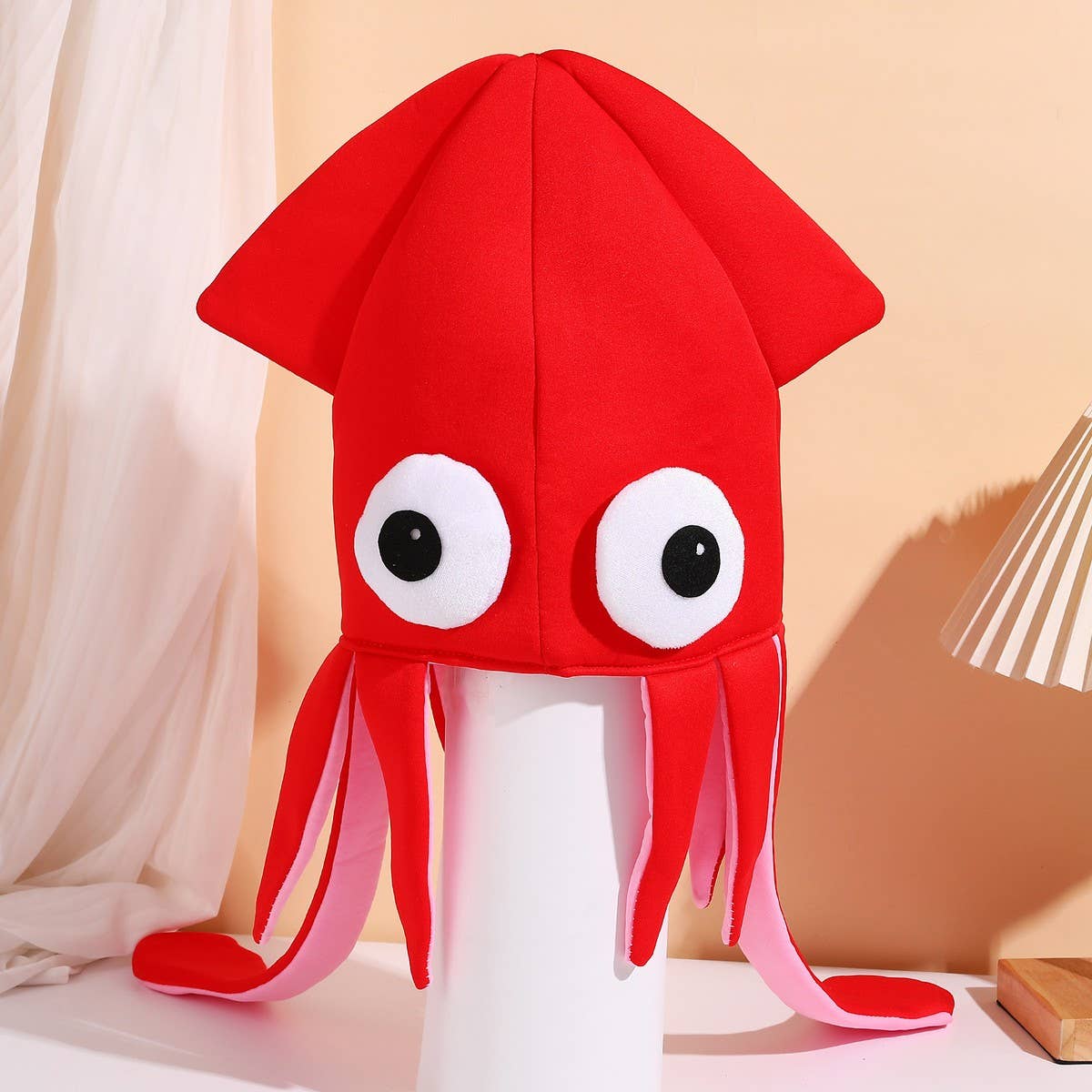 CWAH4045_SHOW PARTY SQUID CUTTLEFISH OCTOPUS FUNNY HAT