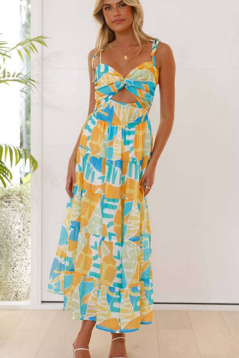 CWDMD5548_FLORAL SPAGHETTI STRAP MAXI DRESS